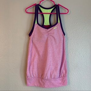 Nike Girls Racerback Tank w/ Built In Bra Small